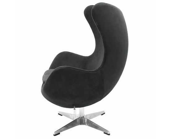 Кресло EGG STYLE CHAIR графит, искусственная замша, изображение 3 | Интернет магазин мебели и декора LifeDekor