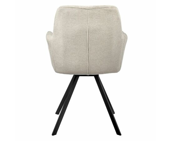 Стул Grant латте шенил на поворотном механизме, изображение 4 | Интернет магазин мебели и декора LifeDekor