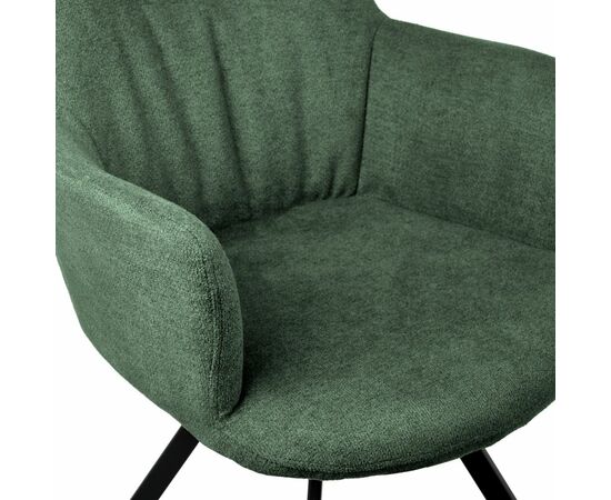 Стул Grant зелёный шенил на поворотном механизме, изображение 5 | Интернет магазин мебели и декора LifeDekor