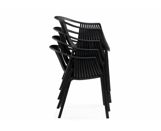 Пластиковый стул Боркас черный, изображение 8 | Интернет магазин мебели и декора LifeDekor