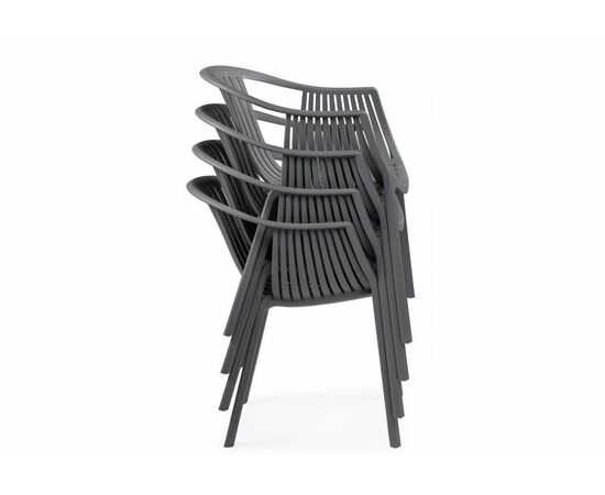 Пластиковый стул Боркас серый, изображение 8 | Интернет магазин мебели и декора LifeDekor