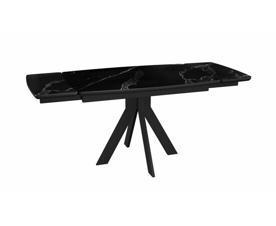 Стол DikLine DKU120 Керамика Черный мрамор/подстолье черное/опоры черные (2 уп.), изображение 3 | Интернет магазин мебели и декора LifeDekor
