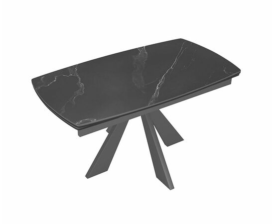 Стол DikLine DKU120 Керамика Черный мрамор/подстолье черное/опоры черные (2 уп.), изображение 7 | Интернет магазин мебели и декора LifeDekor