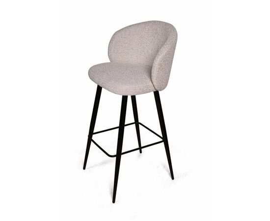 Стул барный Vito, букле серый / опора конус | Интернет магазин мебели и декора LifeDekor