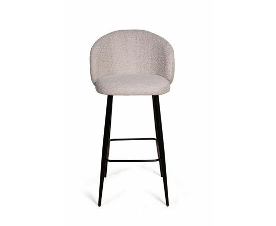 Стул барный Vito, букле серый / опора конус, изображение 3 | Интернет магазин мебели и декора LifeDekor