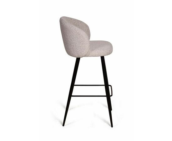 Стул барный Vito, букле серый / опора конус, изображение 5 | Интернет магазин мебели и декора LifeDekor