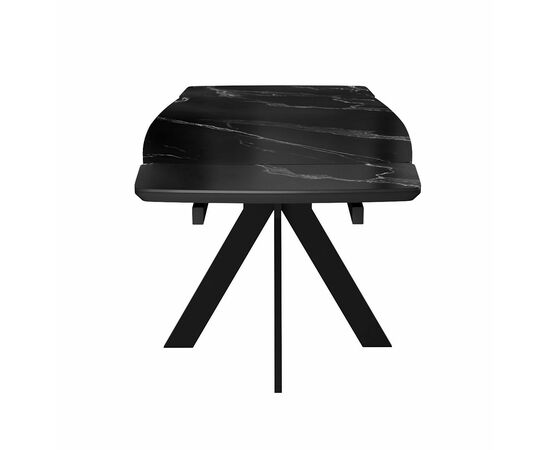 Стол DikLine DKU120 Керамика Черный мрамор/подстолье черное/опоры черные (2 уп.), изображение 4 | Интернет магазин мебели и декора LifeDekor