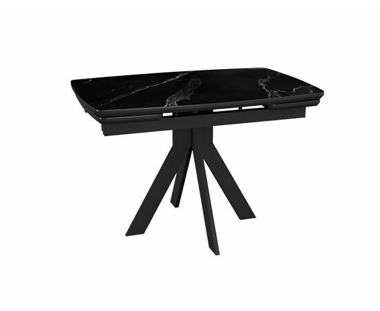 Стол DikLine DKU120 Керамика Черный мрамор/подстолье черное/опоры черные (2 уп.) | Интернет магазин мебели и декора LifeDekor