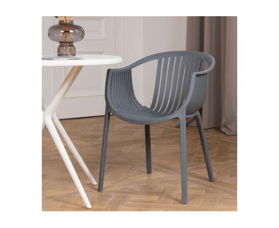 Пластиковый стул Боркас серый, изображение 3 | Интернет магазин мебели и декора LifeDekor