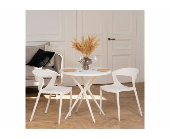 Пластиковый стул Градно белый, изображение 2 | Интернет магазин мебели и декора LifeDekor