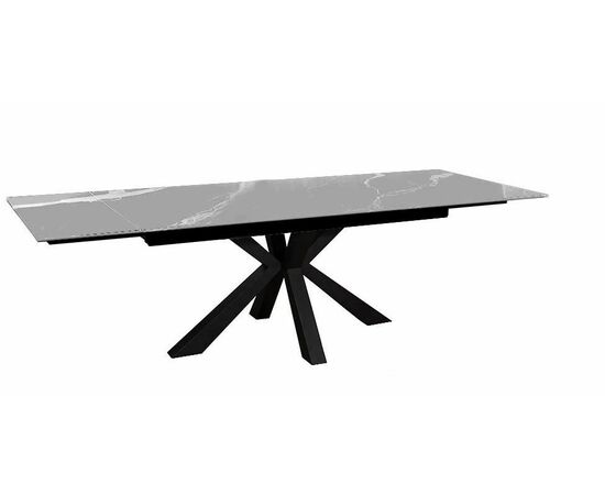 Стол DikLine SFE160 Керамика Серый мрамор/подстолье черное/опоры черные (2 уп.), изображение 7 | Интернет магазин мебели и декора LifeDekor