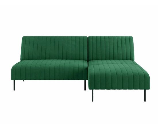 Baccara диван-кровать с шезлонгом, без подлокотников, бархат зеленый 19, изображение 2 | Интернет магазин мебели и декора LifeDekor