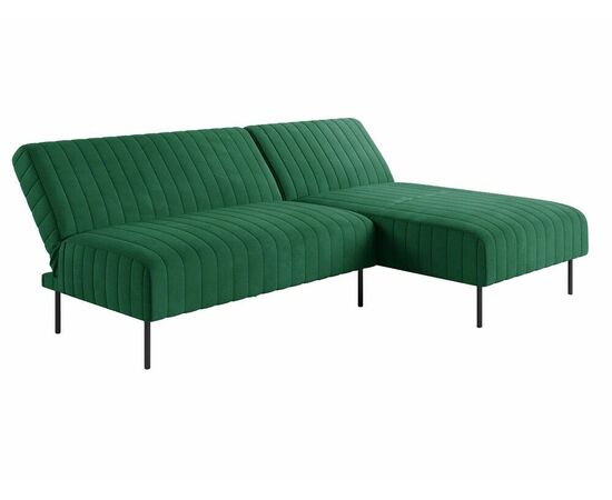 Baccara диван-кровать с шезлонгом, без подлокотников, бархат зеленый 19, изображение 3 | Интернет магазин мебели и декора LifeDekor