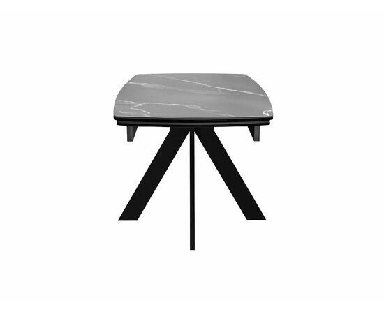 Стол DikLine DKU120 Керамика Серый мрамор/подстолье черное/опоры черные (2 уп.), изображение 4 | Интернет магазин мебели и декора LifeDekor