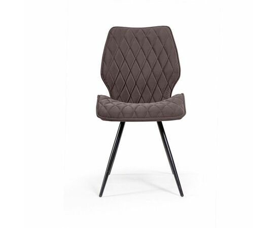 Стул Flash ромб, бархат антрацит 14, изображение 2 | Интернет магазин мебели и декора LifeDekor