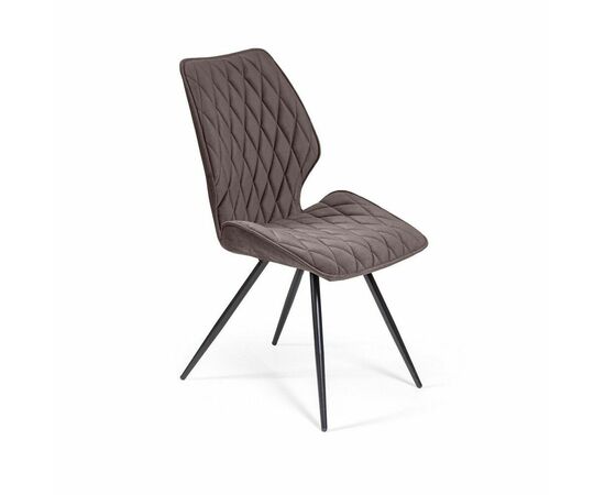 Стул Flash ромб, бархат антрацит 14, изображение 3 | Интернет магазин мебели и декора LifeDekor