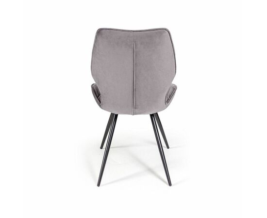 Стул Flash ромб, бархат светло-серый 26, изображение 5 | Интернет магазин мебели и декора LifeDekor