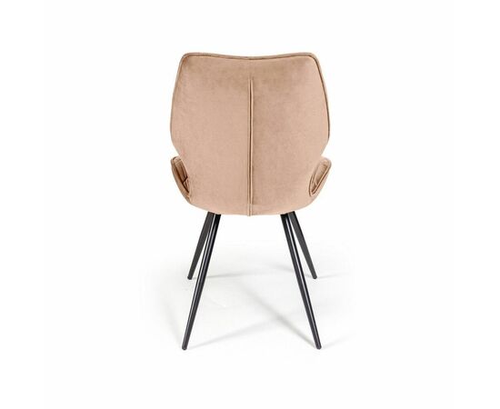 Стул Flash ромб, бархат бежевый 05, изображение 5 | Интернет магазин мебели и декора LifeDekor