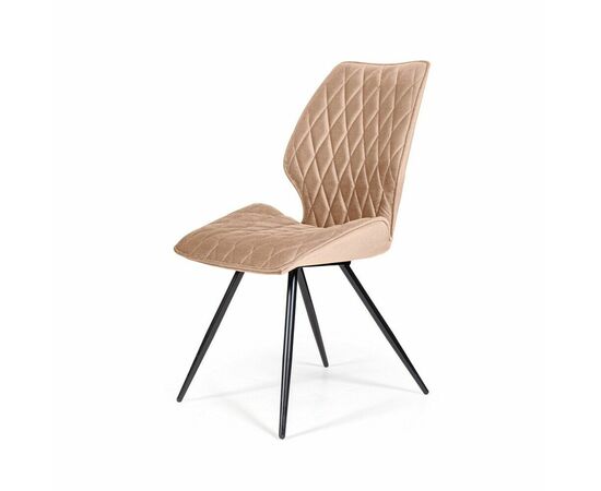 Стул Flash ромб, бархат бежевый 05 | Интернет магазин мебели и декора LifeDekor