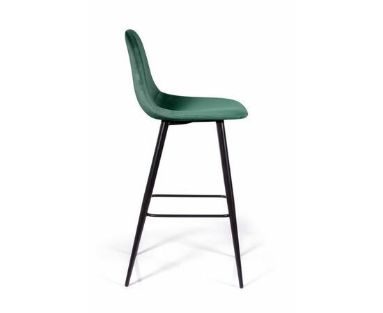 Стул барный TED, бархат зеленый 19 /опора конус, изображение 3 | Интернет магазин мебели и декора LifeDekor