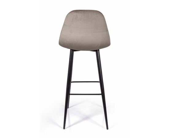 Стул барный TED, бархат пепельно-бежевый 25 /опора конус, изображение 5 | Интернет магазин мебели и декора LifeDekor