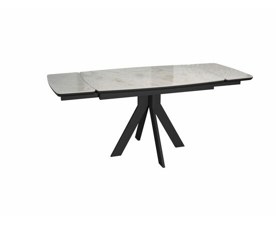 Стол DikLine DKU120 Керамика Italian Grey (глянец серый)/подстолье черное/опоры черные (2 уп.), изображение 6 | Интернет магазин мебели и декора LifeDekor