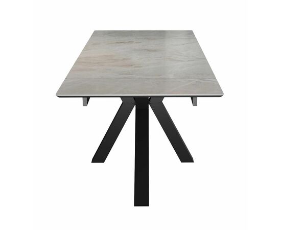 Стол DikLine SFE160 Керамика Italian Grey (глянец серый)/подстолье черное/опоры черные (2 уп.), изображение 4 | Интернет магазин мебели и декора LifeDekor