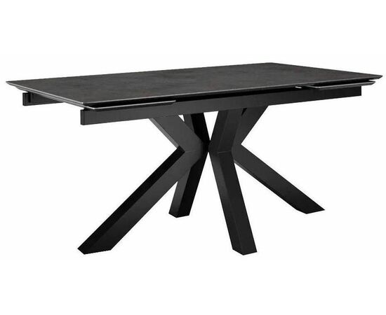 Стол DikLine SFE160 Керамика мрамор Бронза/подстолье черное/опоры черные (2 уп.) | Интернет магазин мебели и декора LifeDekor