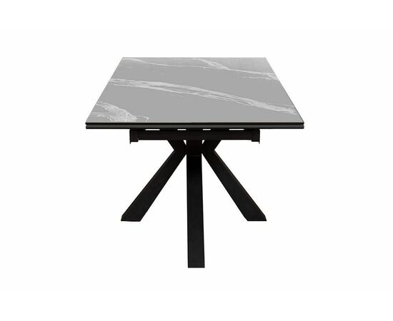 Стол DikLine SFE140 Керамика Серый мрамор/подстолье черное/опоры черные (2 уп.), изображение 5 | Интернет магазин мебели и декора LifeDekor