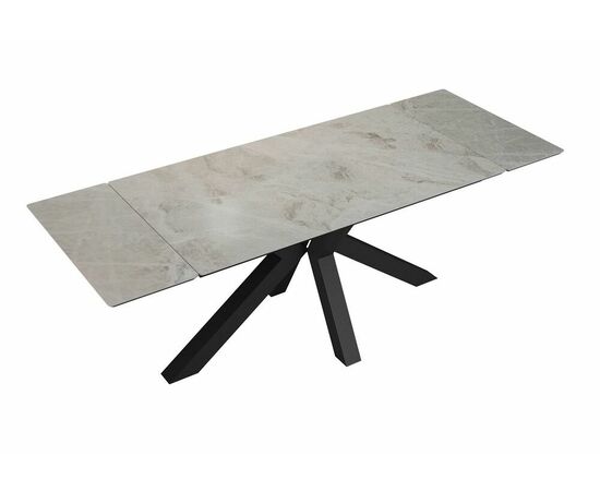 Стол DikLine SFE160 Керамика Italian Grey (глянец серый)/подстолье черное/опоры черные (2 уп.), изображение 6 | Интернет магазин мебели и декора LifeDekor