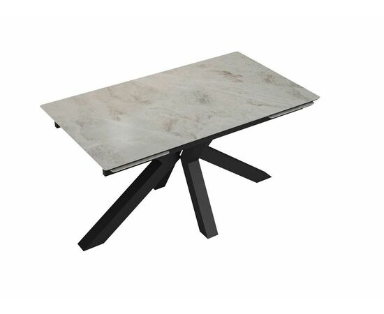 Стол DikLine SFE140 Керамика Italian Grey (глянец серый)/подстолье черное/опоры черные (2 уп.), изображение 5 | Интернет магазин мебели и декора LifeDekor