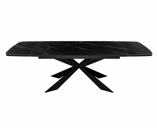 Стол DikLine KM160 мрамор С45 (керамика черная/опоры черные), изображение 4 | Интернет магазин мебели и декора LifeDekor