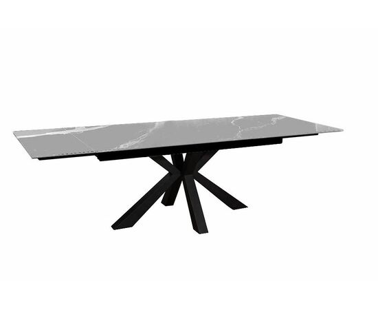 Стол DikLine SFE140 Керамика Серый мрамор/подстолье черное/опоры черные (2 уп.), изображение 7 | Интернет магазин мебели и декора LifeDekor