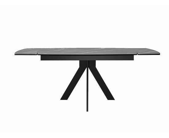 Стол DikLine DKU120 Керамика Серый мрамор/подстолье черное/опоры черные (2 уп.), изображение 5 | Интернет магазин мебели и декора LifeDekor