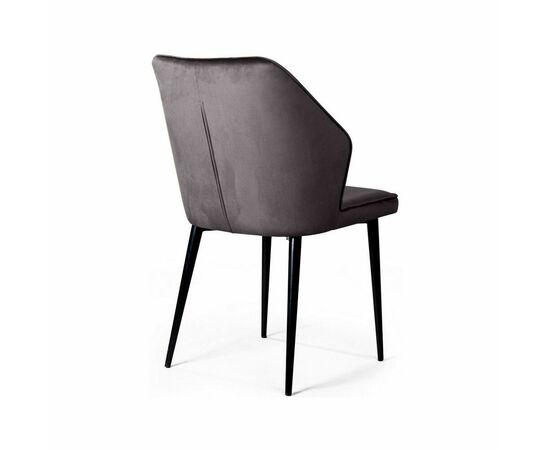 Стул Berg, бархат серый 27, изображение 2 | Интернет магазин мебели и декора LifeDekor