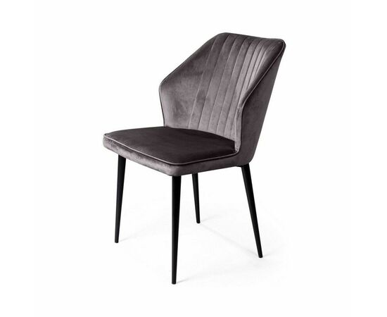 Стул Berg, бархат серый 27, изображение 3 | Интернет магазин мебели и декора LifeDekor