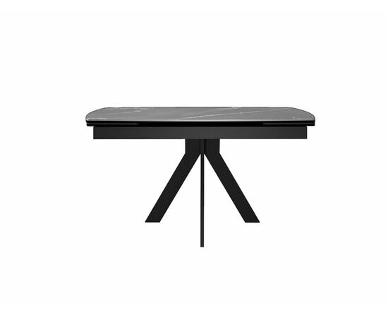 Стол DikLine DKU120 Керамика Серый мрамор/подстолье черное/опоры черные (2 уп.), изображение 3 | Интернет магазин мебели и декора LifeDekor