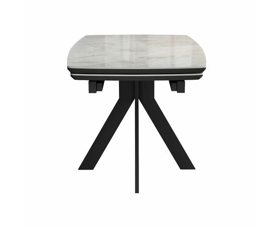 Стол DikLine DKU120 Керамика Italian Grey (глянец серый)/подстолье черное/опоры черные (2 уп.), изображение 5 | Интернет магазин мебели и декора LifeDekor