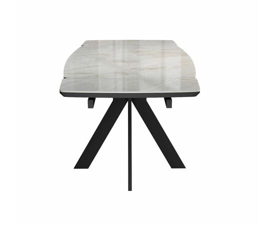 Стол DikLine DKU120 Керамика Italian Grey (глянец серый)/подстолье черное/опоры черные (2 уп.), изображение 4 | Интернет магазин мебели и декора LifeDekor