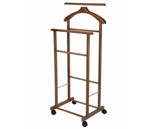 Вешалка костюмная на колесах В 22Н средне-коричневый | Интернет магазин мебели и декора LifeDekor