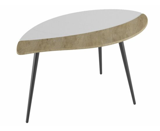 Стол журнальный Лайм дуб сонома/белый/чёрный | Интернет магазин мебели и декора LifeDekor