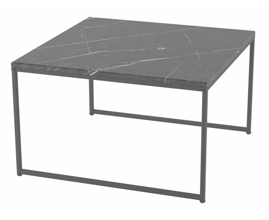 Стол журнальный Овер черный мрамор/черный | Интернет магазин мебели и декора LifeDekor