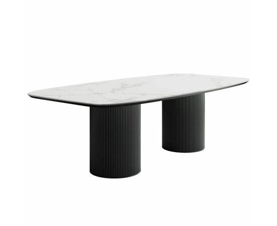 Стол Nolan 180, керамика матовая, белая | Интернет магазин мебели и декора LifeDekor