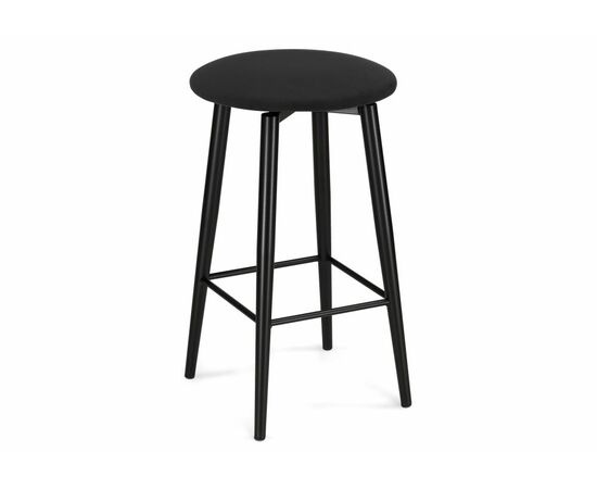 Барный стул Гангток крутящийся черный / черный матовый, изображение 3 | Интернет магазин мебели и декора LifeDekor