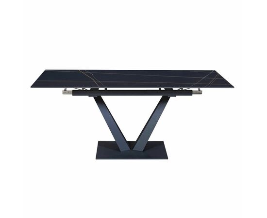 Стол раскладной Malibu (120+30+30), керамика матовая Black Gold, изображение 6 | Интернет магазин мебели и декора LifeDekor