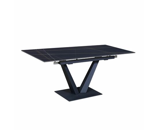 Стол раскладной Malibu (120+30+30), керамика матовая Black Gold, изображение 7 | Интернет магазин мебели и декора LifeDekor