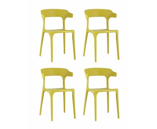 Стул Neo пластик горчичный 4 шт. | Интернет магазин мебели и декора LifeDekor