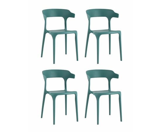 Стул Neo пластик темно-бирюзовый 4 шт. | Интернет магазин мебели и декора LifeDekor