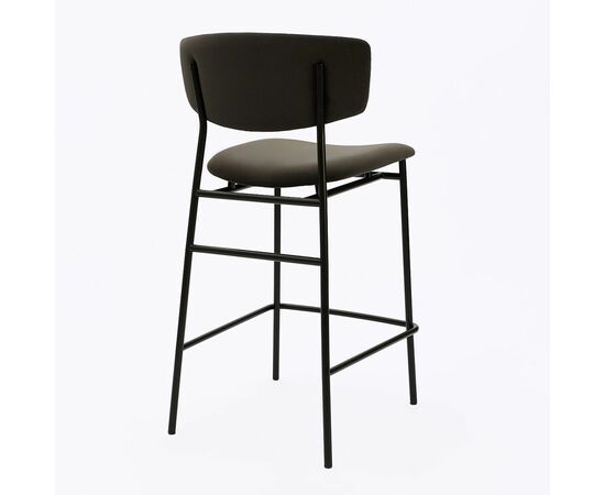 Дизайнерский полубарный стул Marko графит, черный металл, изображение 3 | Интернет магазин мебели и декора LifeDekor