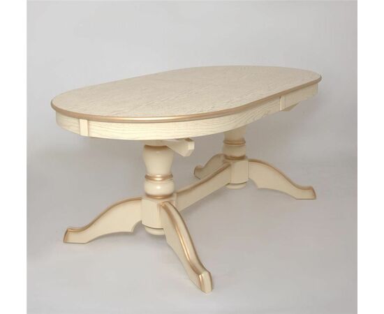 Стол Макси (цвет:Слоновая кость + сусальное золото) | Интернет магазин мебели и декора LifeDekor